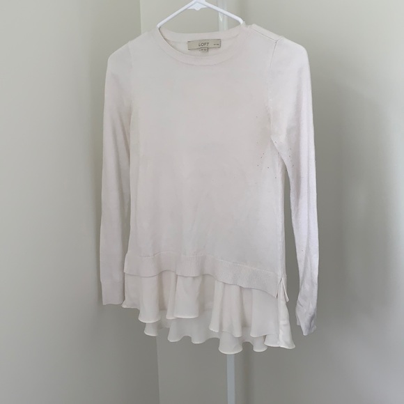 Loft Long Sleeve with Ruffled Bottom - Picture 1 of 1